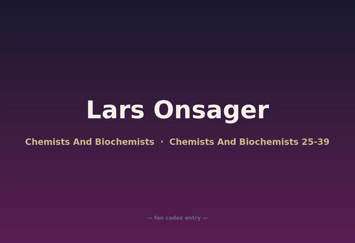 Lars Onsager