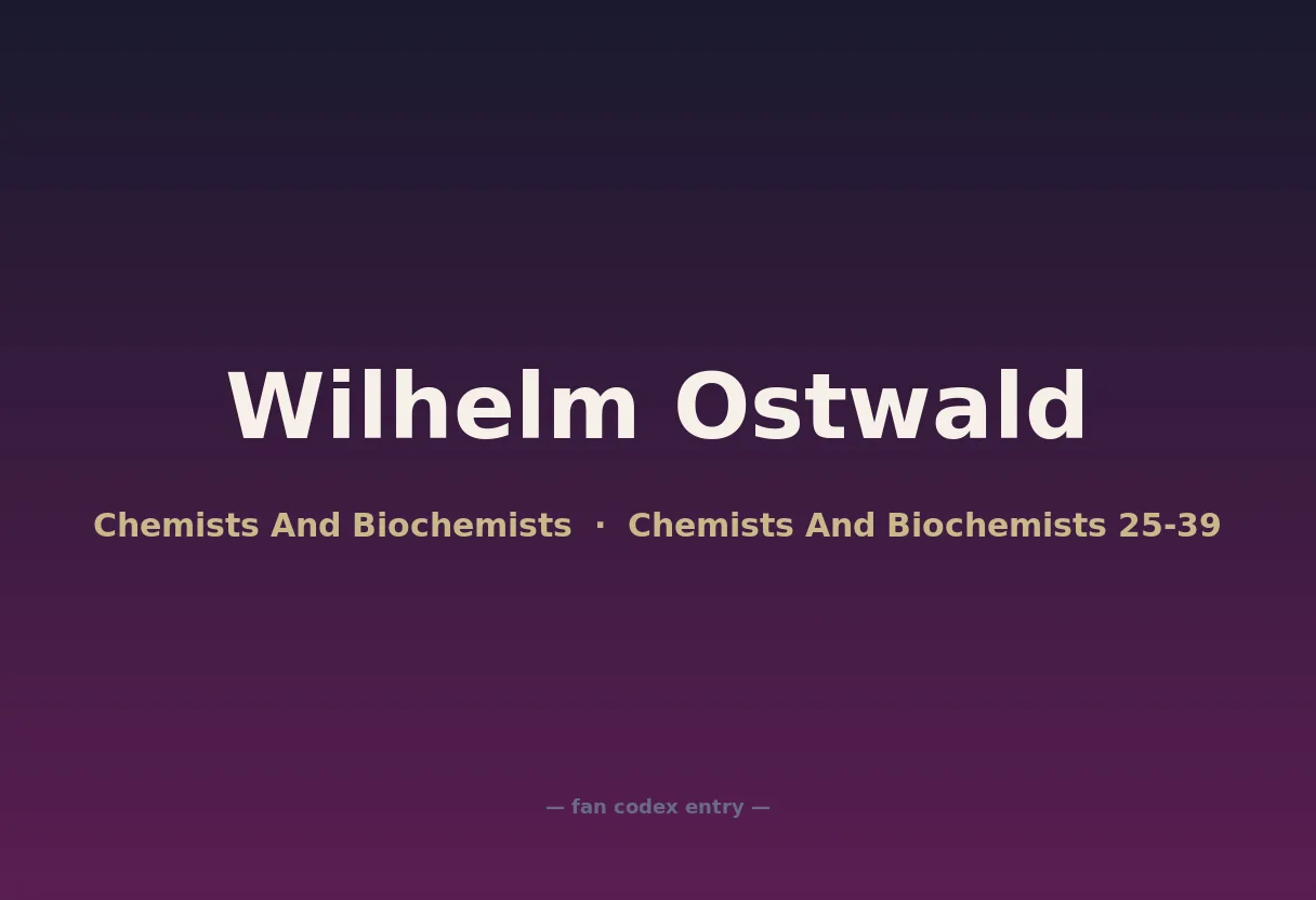 Wilhelm Ostwald